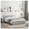 vidaXL Cadre de lit avec tête de lit sonoma gris 140x190 cm