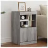 vidaXL Buffet avec lumières LED sonoma gris 41x37x67 cm