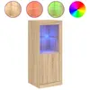vidaXL Buffet avec lumières LED chêne sonoma 41x37x100 cm