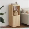 vidaXL Buffet avec lumières LED chêne sonoma 41x37x100 cm
