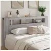 vidaXL Tête de lit à LED sonoma gris 200x18,5x103,5 cm bois ingénierie