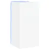 vidaXL Meuble TV mural avec lumières LED blanc 40,5x35x80 cm