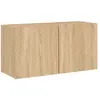 vidaXL Meuble TV mural chêne sonoma 80x30x41 cm