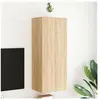 vidaXL Meuble TV mural chêne sonoma 40,5x30x102 cm bois d'ingénierie