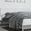 vidaXL Tête de lit métal blanc 193 cm