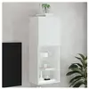 vidaXL Meuble TV avec lumières LED blanc 40,5x30x102 cm