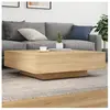 vidaXL Table basse chêne sonoma 100x100x31 cm bois d'ingénierie