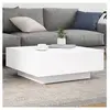 vidaXL Table basse blanc 80x80x31 cm bois d'ingénierie