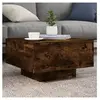 vidaXL Table basse chêne fumé 55x55x31 cm bois d'ingénierie