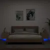 vidaXL Tables de chevet murales avec lumières LED 2 pcs chêne sonoma