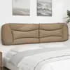 vidaXL Coussin de tête de lit cappuccino 200 cm similicuir
