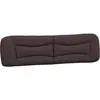 vidaXL Coussin de tête de lit marron foncé 200 cm tissu