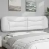 vidaXL Coussin de tête de lit blanc 200 cm similicuir