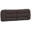 vidaXL Coussin de tête de lit marron foncé 160 cm tissu