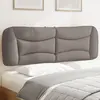 vidaXL Coussin de tête de lit taupe 160 cm tissu