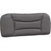 vidaXL Coussin de tête de lit gris 140 cm similicuir
