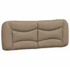 vidaXL Coussin de tête de lit cappuccino 140 cm similicuir
