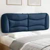 vidaXL Coussin de tête de lit bleu 160 cm tissu