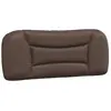 vidaXL Coussin de tête de lit marron 100 cm similicuir