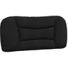 vidaXL Coussin de tête de lit noir 120 cm tissu