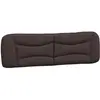 vidaXL Coussin de tête de lit marron foncé 180 cm tissu