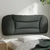 vidaXL Coussin de tête de lit gris foncé 100 cm tissu