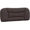 vidaXL Coussin de tête de lit marron foncé 100 cm tissu