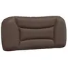 vidaXL Coussin de tête de lit marron 90 cm similicuir