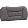 vidaXL Coussin de tête de lit gris 90 cm similicuir