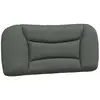 vidaXL Coussin de tête de lit gris foncé 90 cm tissu