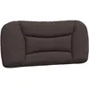 vidaXL Coussin de tête de lit marron foncé 90 cm tissu