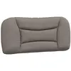 vidaXL Coussin de tête de lit taupe 90 cm tissu