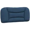 vidaXL Coussin de tête de lit bleu 90 cm tissu