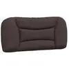 vidaXL Coussin de tête de lit marron foncé 80 cm tissu