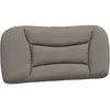 vidaXL Coussin de tête de lit taupe 80 cm tissu