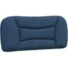 vidaXL Coussin de tête de lit bleu 80 cm tissu