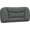 vidaXL Coussin de tête de lit gris foncé 80 cm tissu