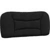 vidaXL Coussin de tête de lit noir 80 cm tissu
