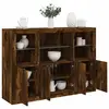 Non communiqué vidaXL Buffets avec lumières LED 3 pcs chêne fumé bois d'ingénierie