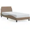 vidaXL Cadre de lit avec tête de lit Cappuccino 90x200 cm Similicuir