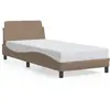 vidaXL Cadre de lit avec tête de lit Cappuccino 80x200 cm Similicuir