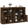 Non communiqué vidaXL Buffets avec lumières LED 3 pcs chêne fumé bois d'ingénierie