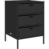 vidaXL Armoire de rangement de jardin noir 55x59x80 cm résine tressée