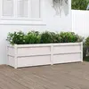vidaXL Jardinière blanc 180x50x50 cm bois de pin massif