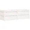 vidaXL Jardinière blanc 150x50x50 cm bois massif de pin