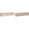 vidaXL Jardinières 2 pcs bois de pin massif