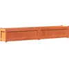 vidaXL Jardinière cire marron 180x31x31 cm bois de pin massif