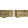 vidaXL Jardinières 2 pcs bois de pin imprégné