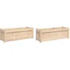 vidaXL Jardinières 2 pcs bois de pin massif