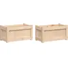vidaXL Jardinières 2 pcs bois de pin massif